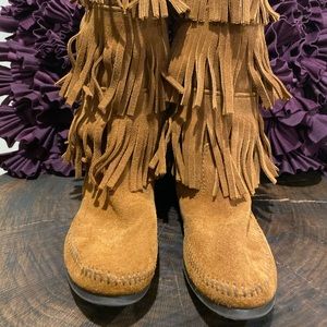 3 Layer Fringe Boots